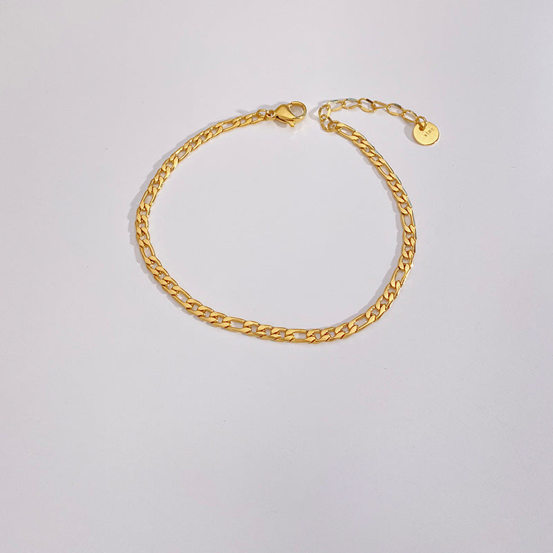 Stainless Steel Delicate Bead Chain Bracelet